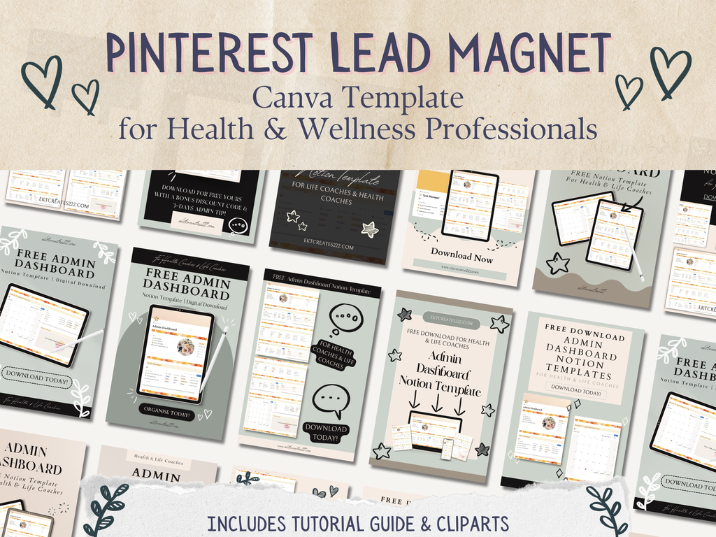Lead Magnet Pinterest Templates (Canva Templates)