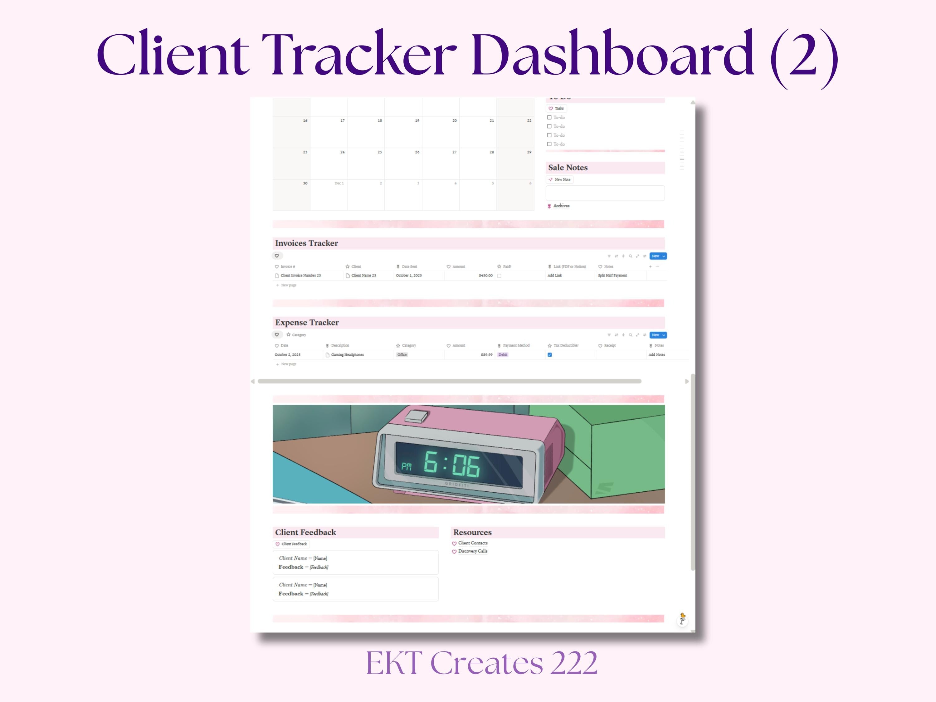 Client Tracker and Management Notion Template