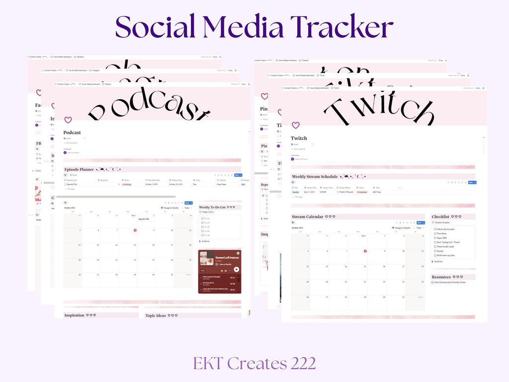 Content Creator Notion Template