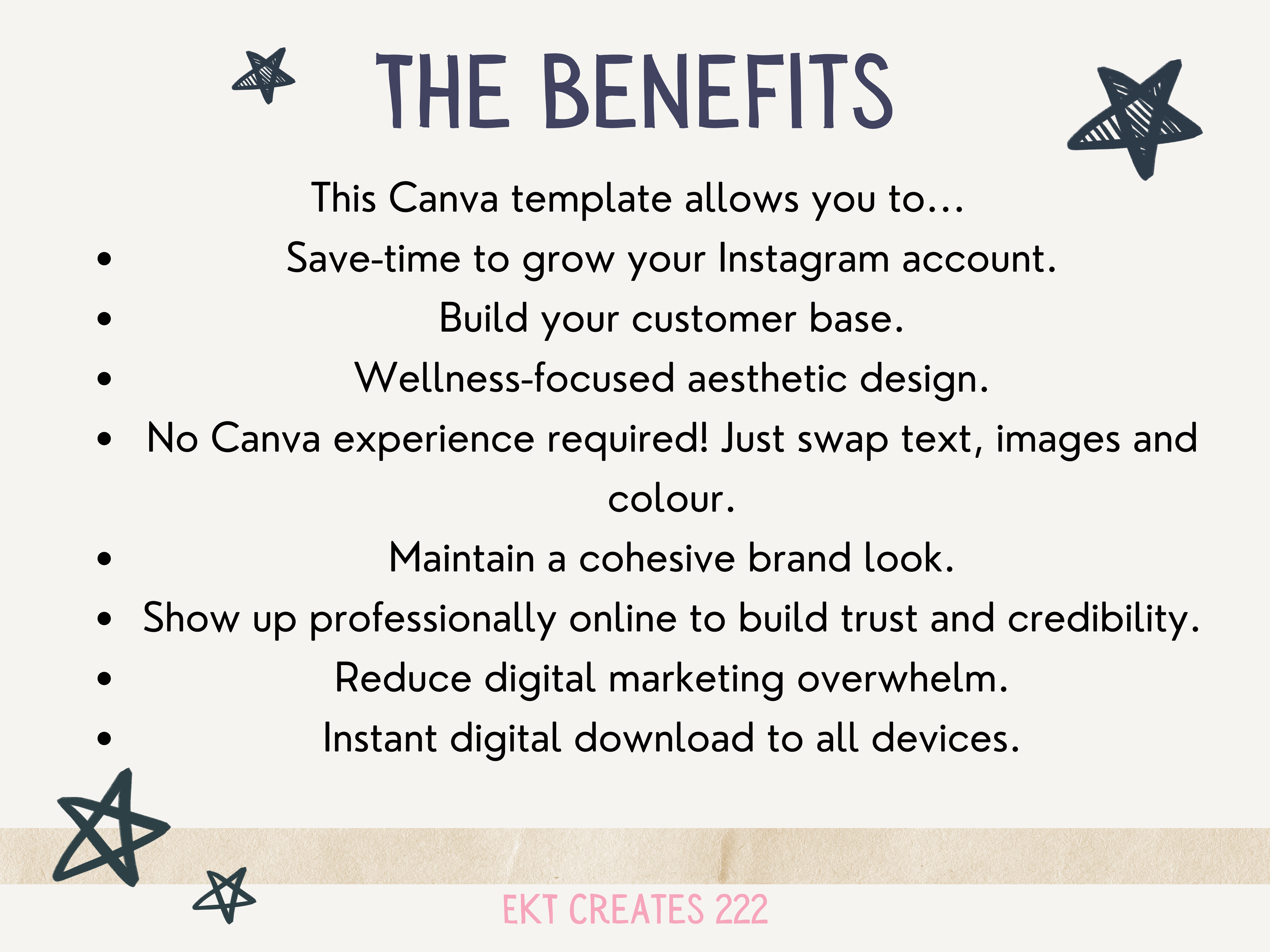 Earthy Instagram Post Canva Templates for Health & Wellness Businesses