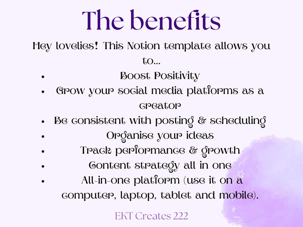 Content Creator Notion Template