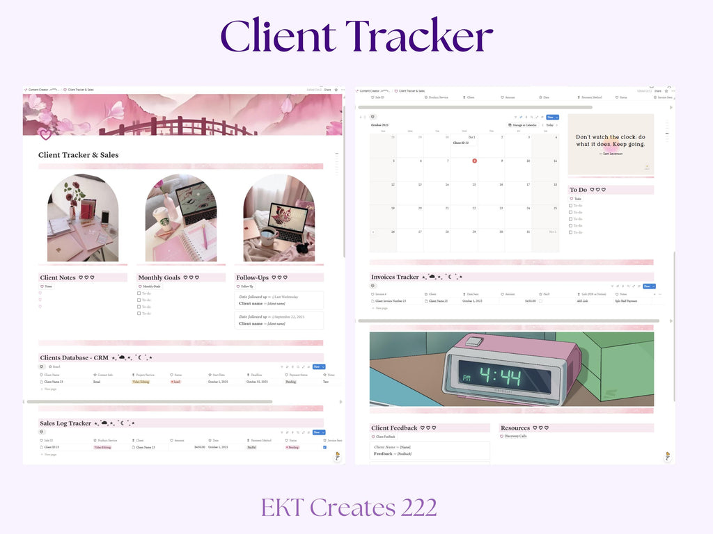 Content Creator Notion Template