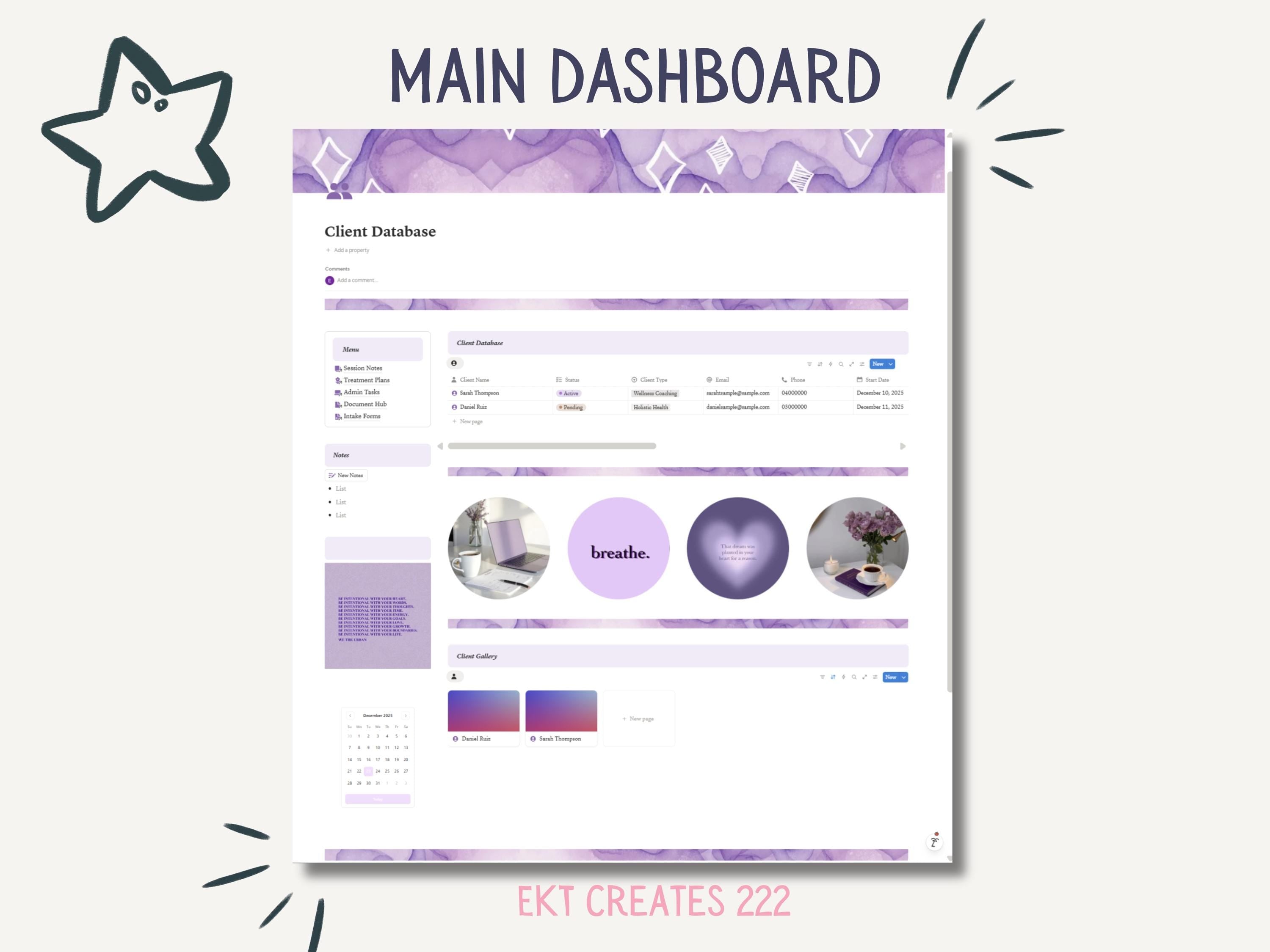 Client Intake Manager Notion Template