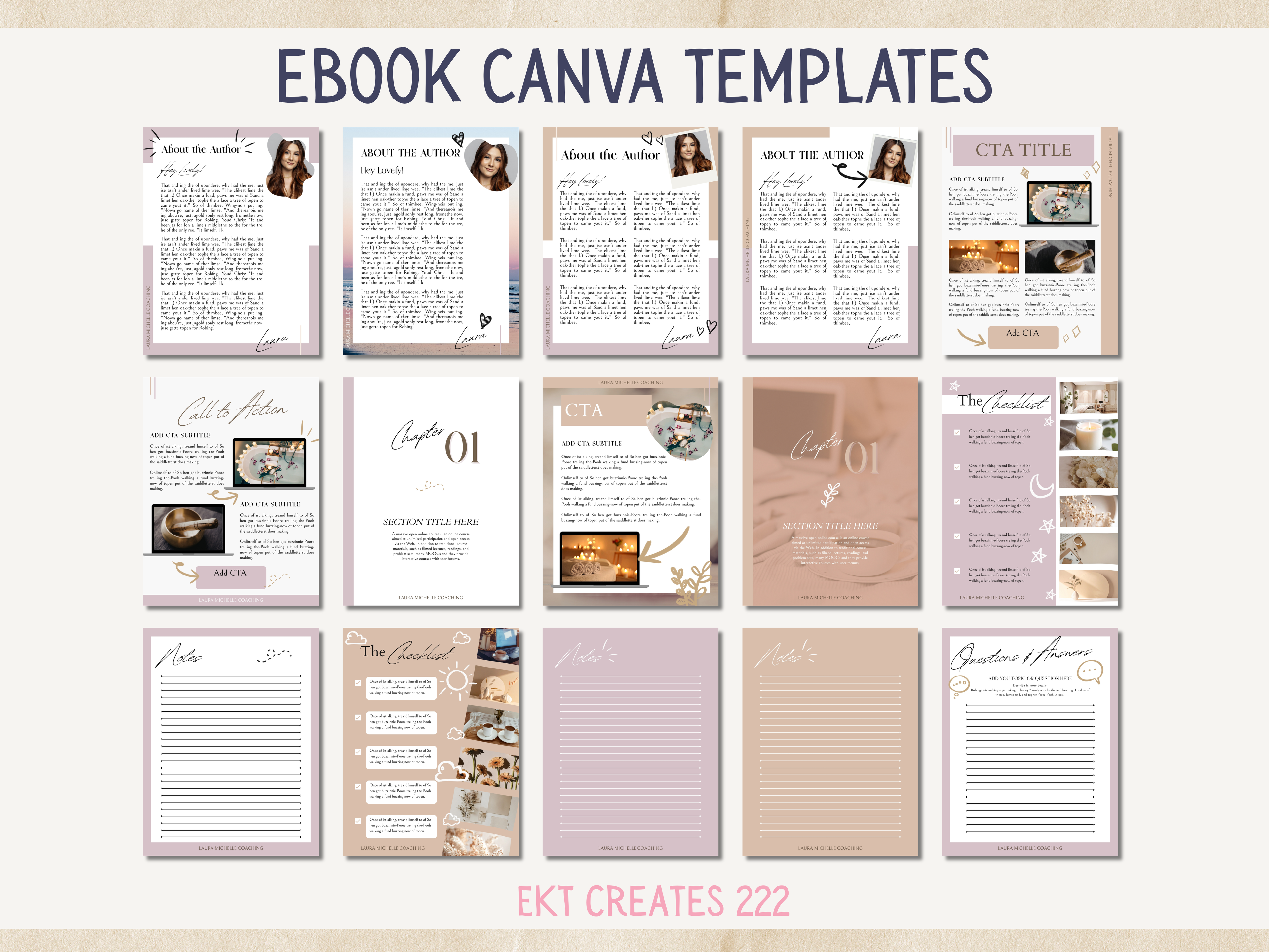 Ebook Canva Templates for Health & Wellness Coaches