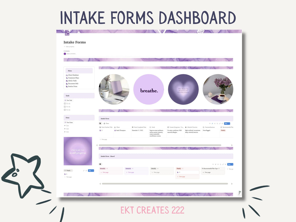 Client Intake Manager Notion Template