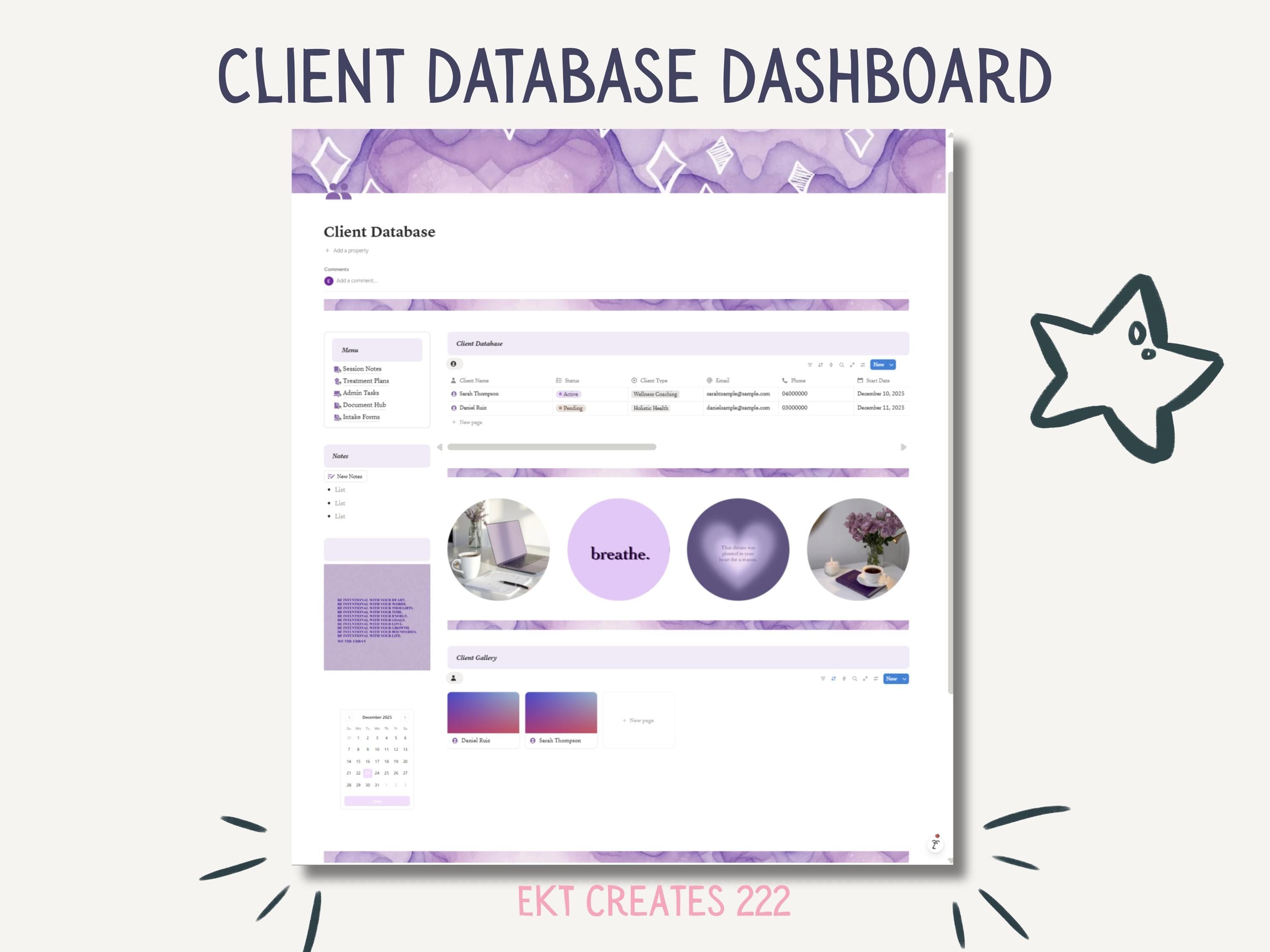 Client Intake Manager Notion Template