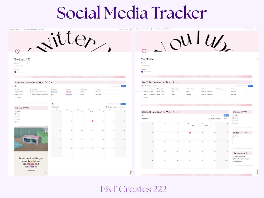 Content Creator Notion Template