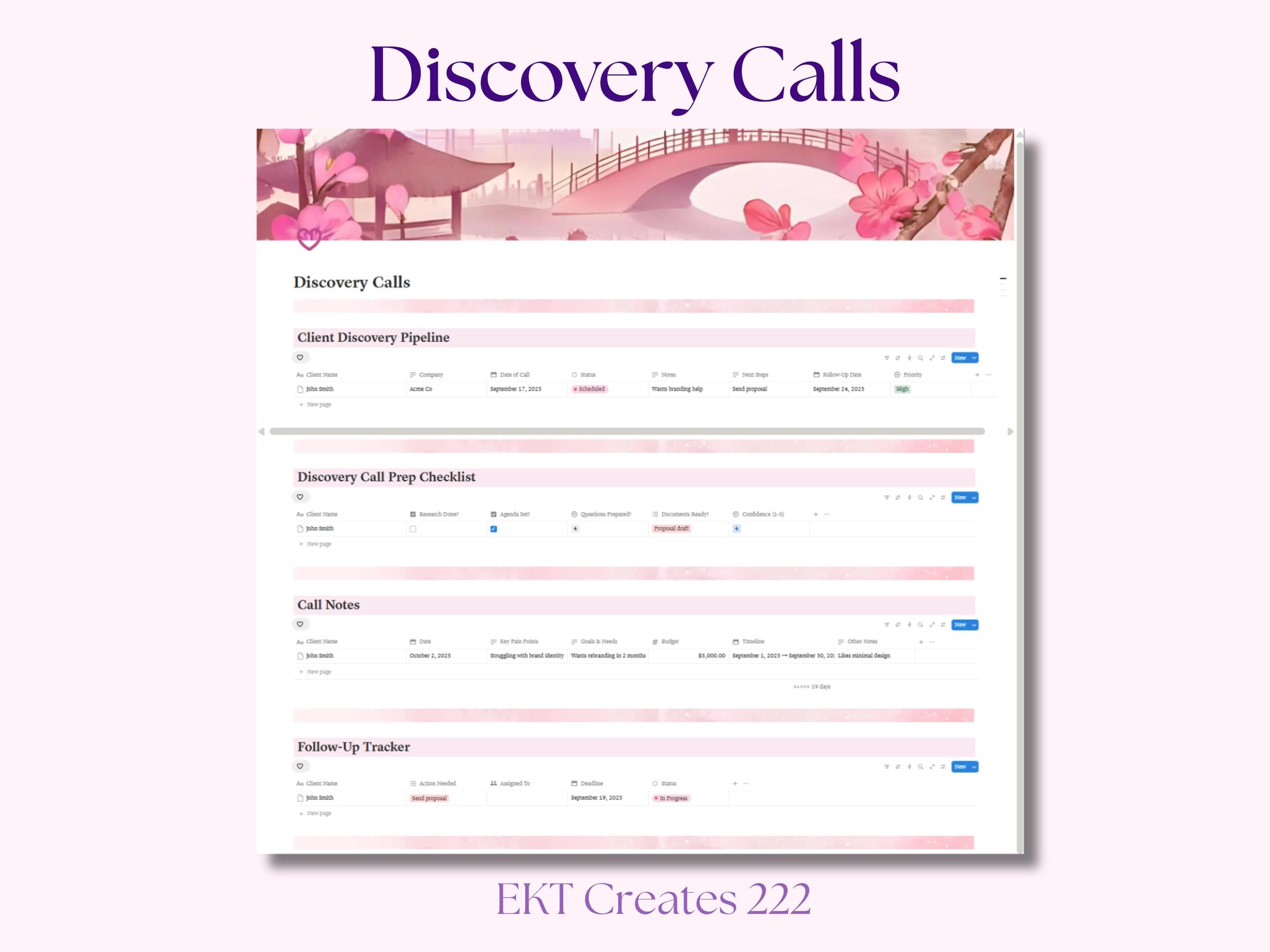Client Tracker and Management Notion Template