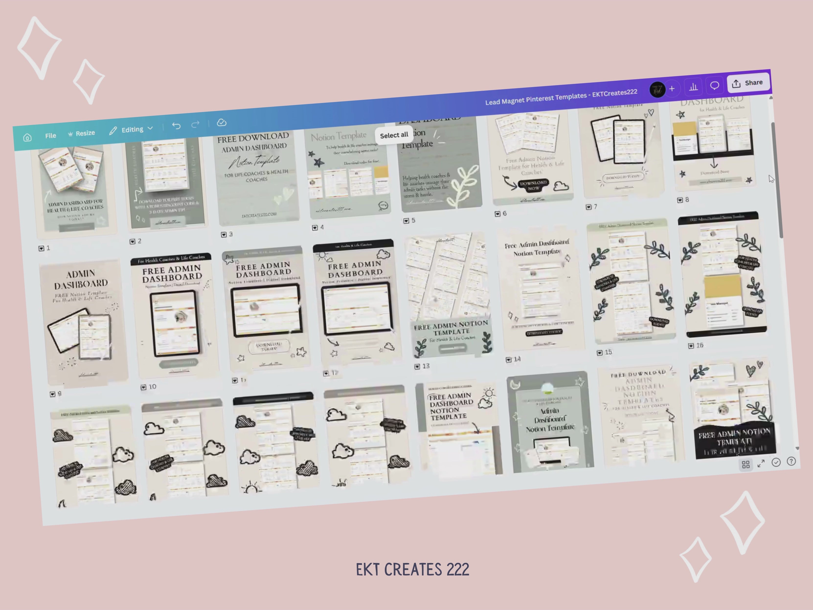 Lead Magnet Pinterest Templates (Canva Templates)